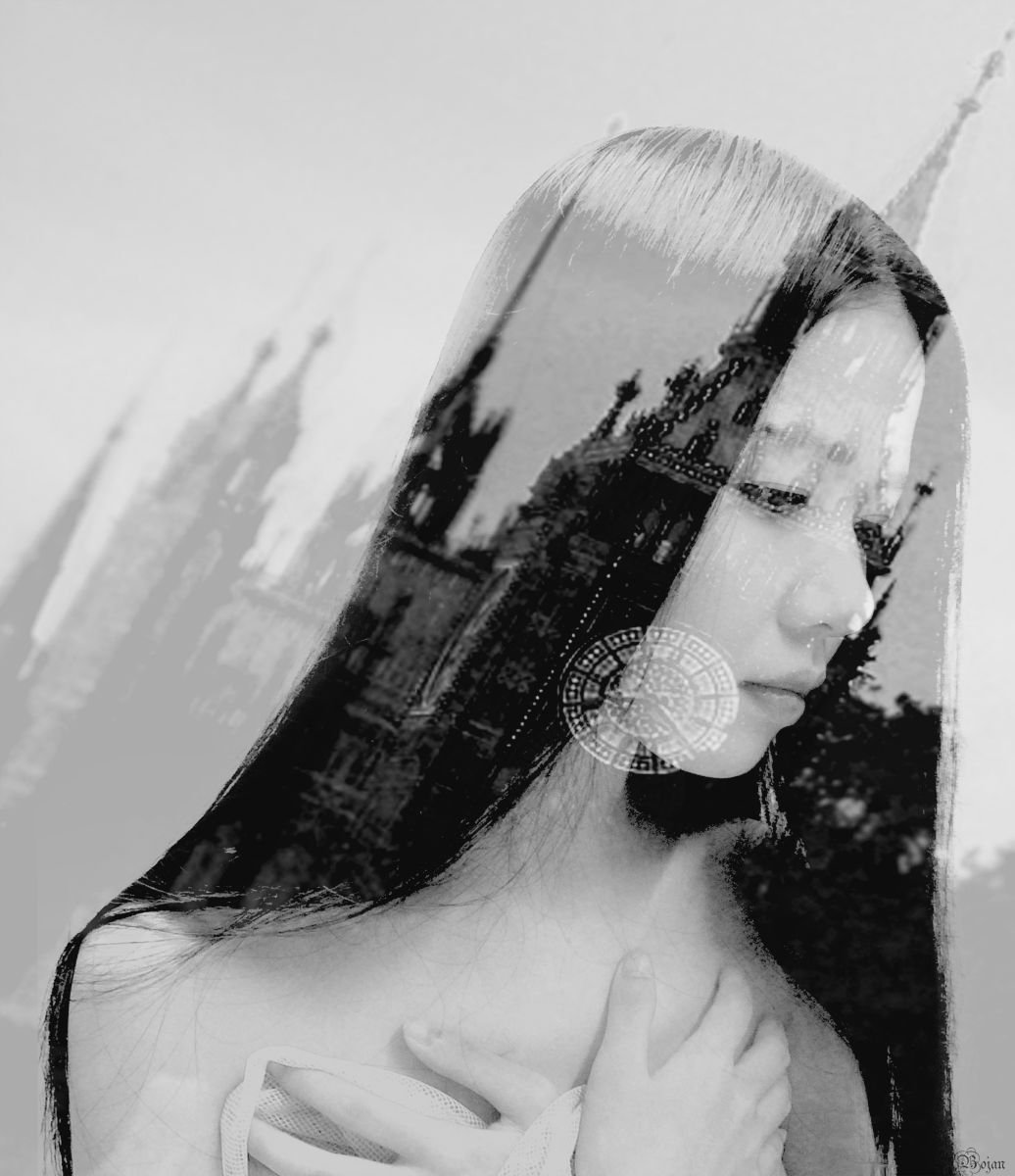 Illustrative Portrait Photograph By Bojan Jevtic, 37 X 43, It