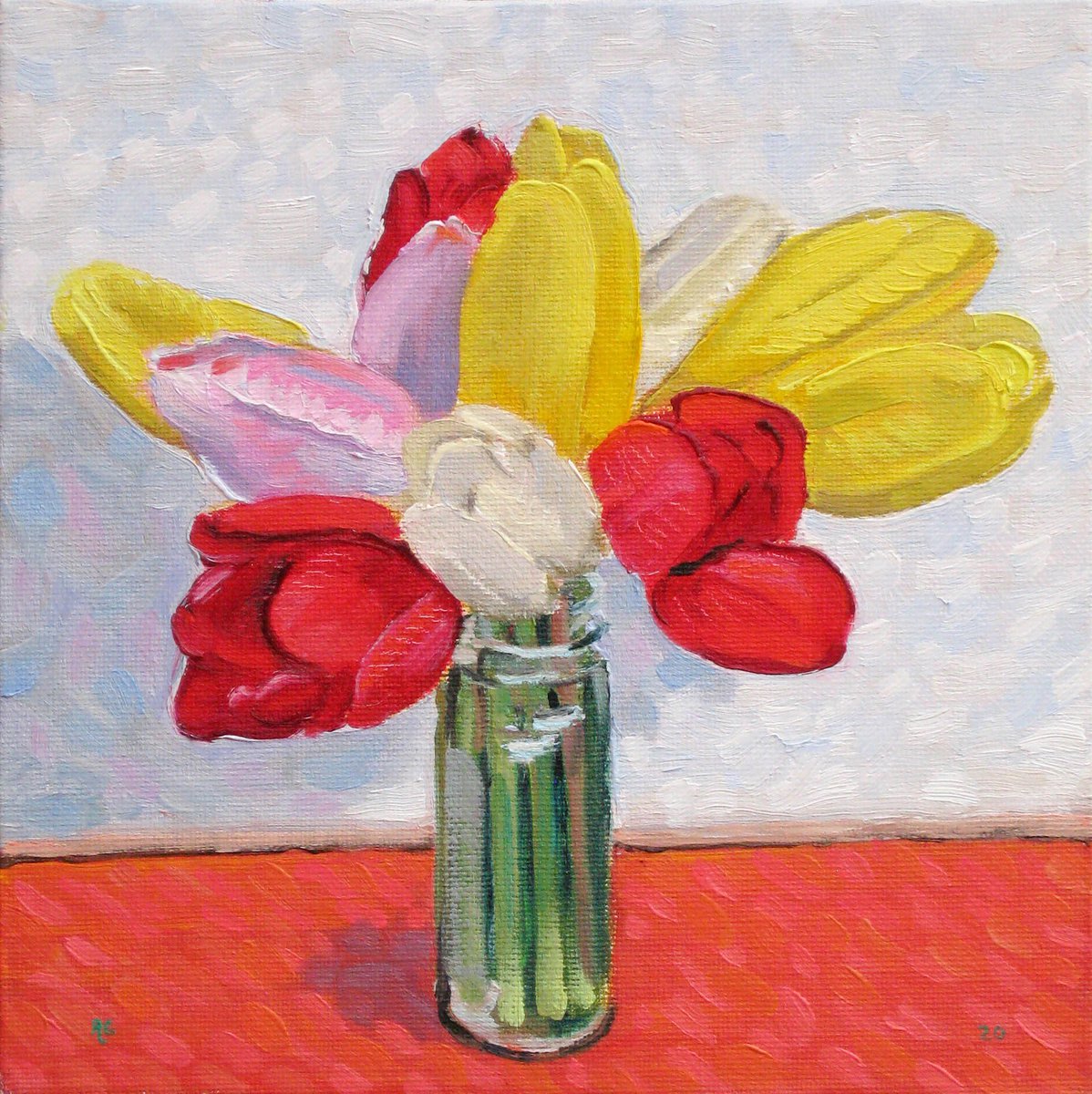 Tulips in a Jar by Richard Gibson
