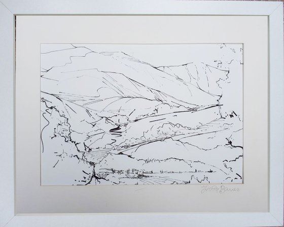 DIARY DRAWING  No. 2   Buttermere 04 09 18