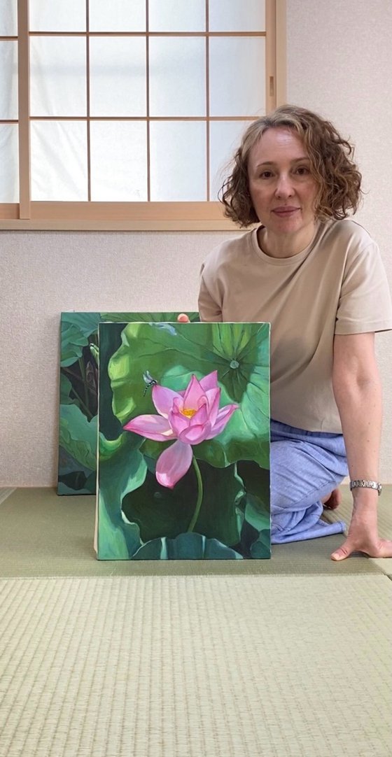 Lotus pink flower