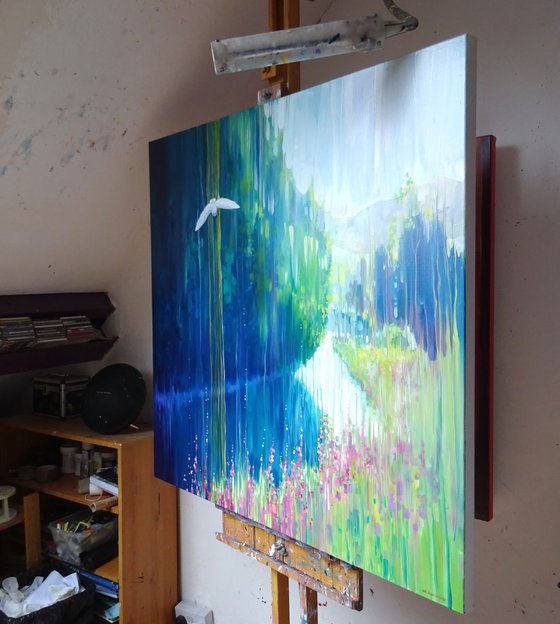 Enchanted - a large summer landscape painting