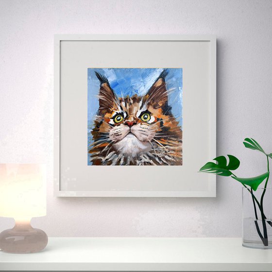 Tabby Cat Maine Coon