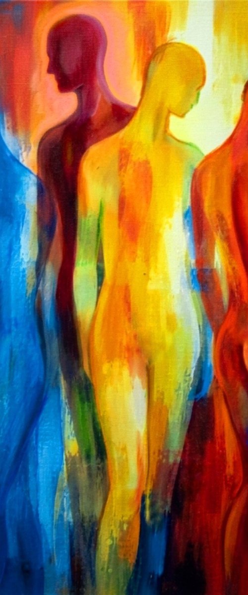 "Gathered Light" - Abstract Figures by Helena Wierzbicki