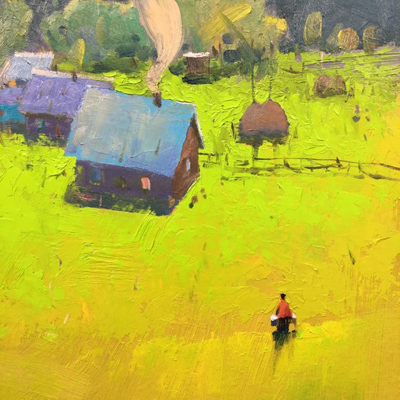 Bright Carpathian landscape