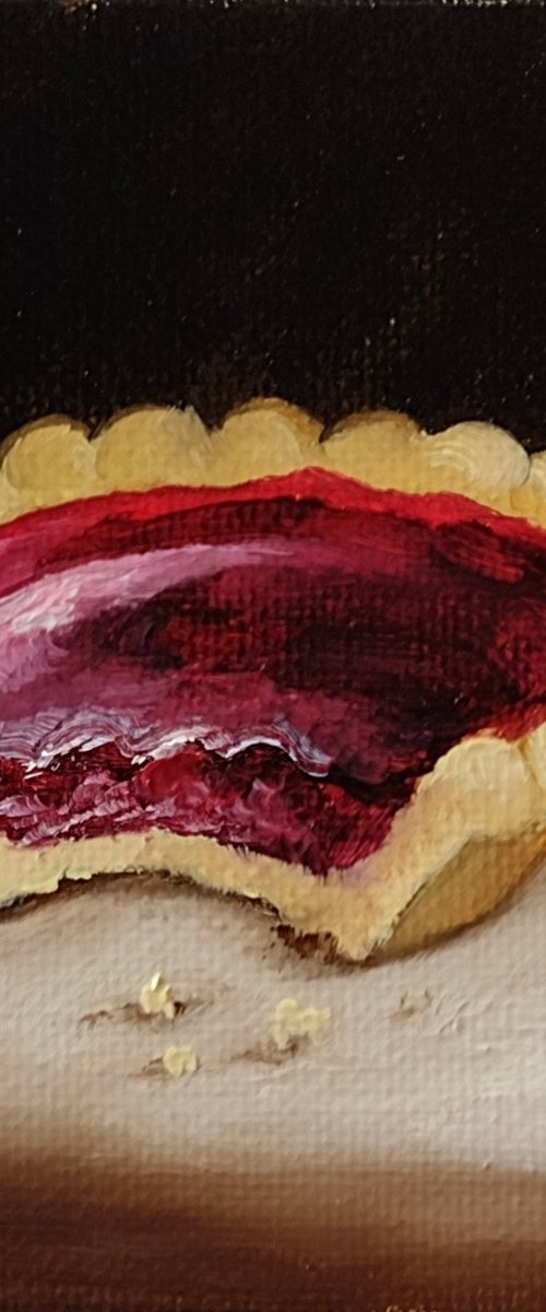 Little Jam tart still life by Jane Palmer Art