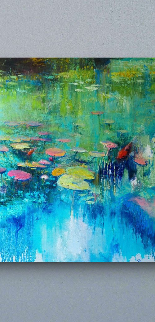 Symphony of colours 120x80 cm. by Helen Shukina