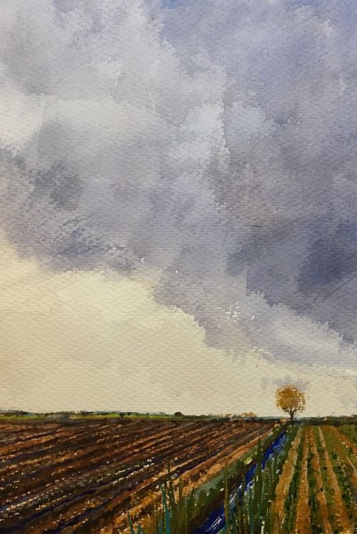 Storm clouds over the Levels by Jim Morgan