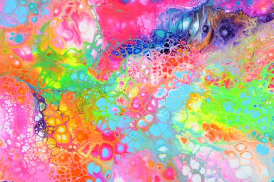 Flowing Energy 60 - Large Colorful Abstract