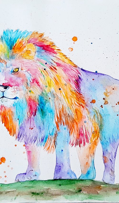 Lion by Luba Ostroushko