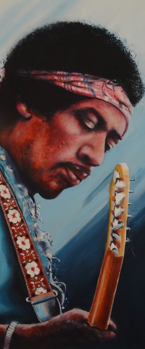 Jimi, why. by Mel Davies Original Art