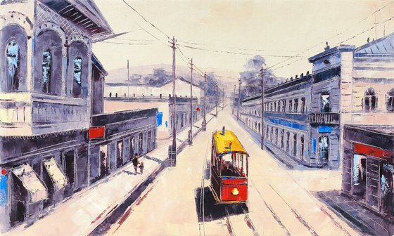 Tram in Old Yerevan