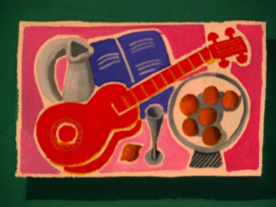 Still-Life With Red Guitar