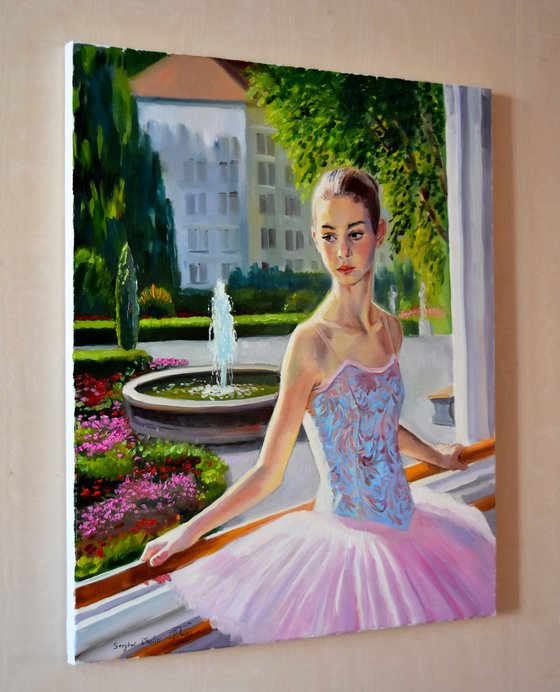 Young ballerina portrait