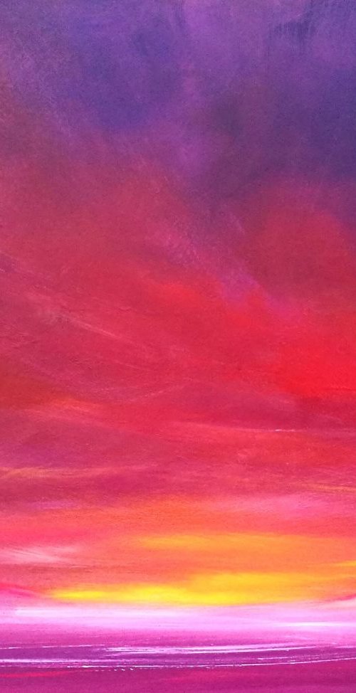 PASSION - Sunset, Skyscape, Red, Skies - XL, Modern Art Office Decor Home by Mel Graham