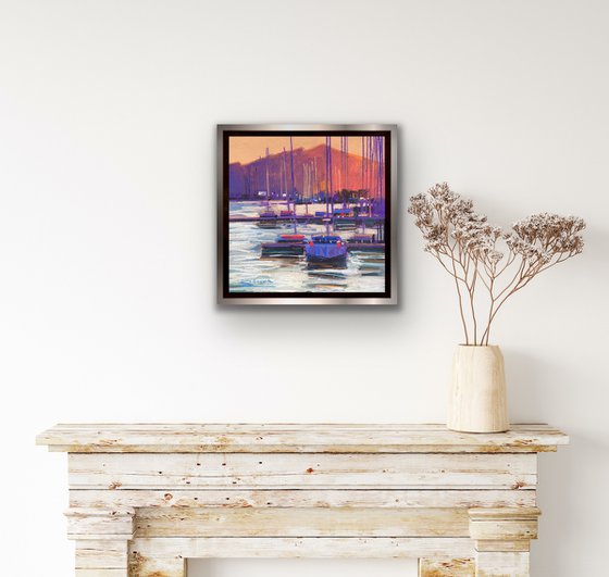One of a kind painting “Impression. Chalkida, Greece”