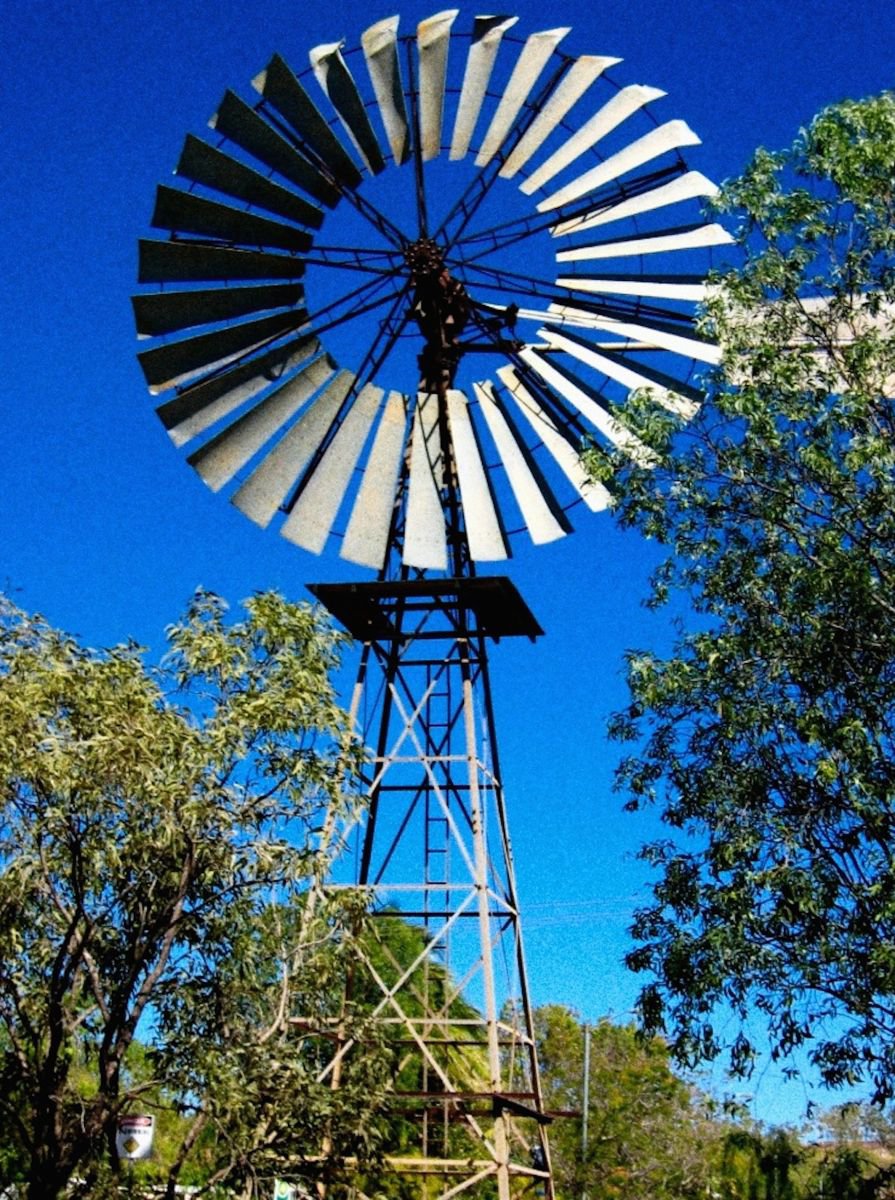 Abstract Photograph By Marc Ehrenbold, 30 X 40", Australian Windmill, Original Artwork
