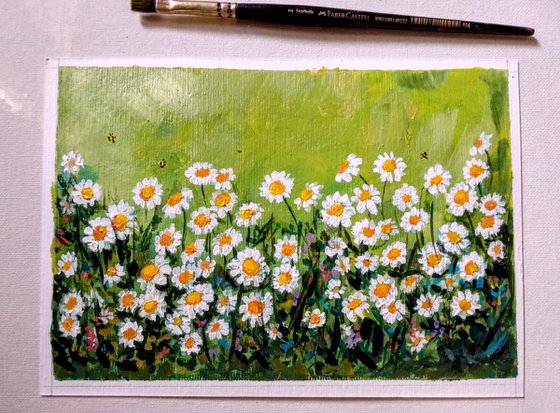 Set of Two - Floral meadows on Postcards