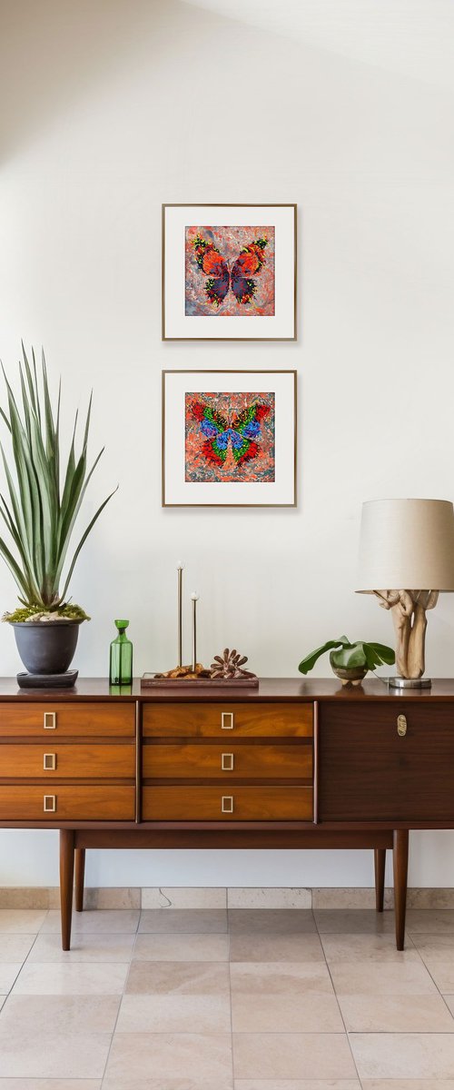 Set of 2 «Autumn» by Mariia Raskin