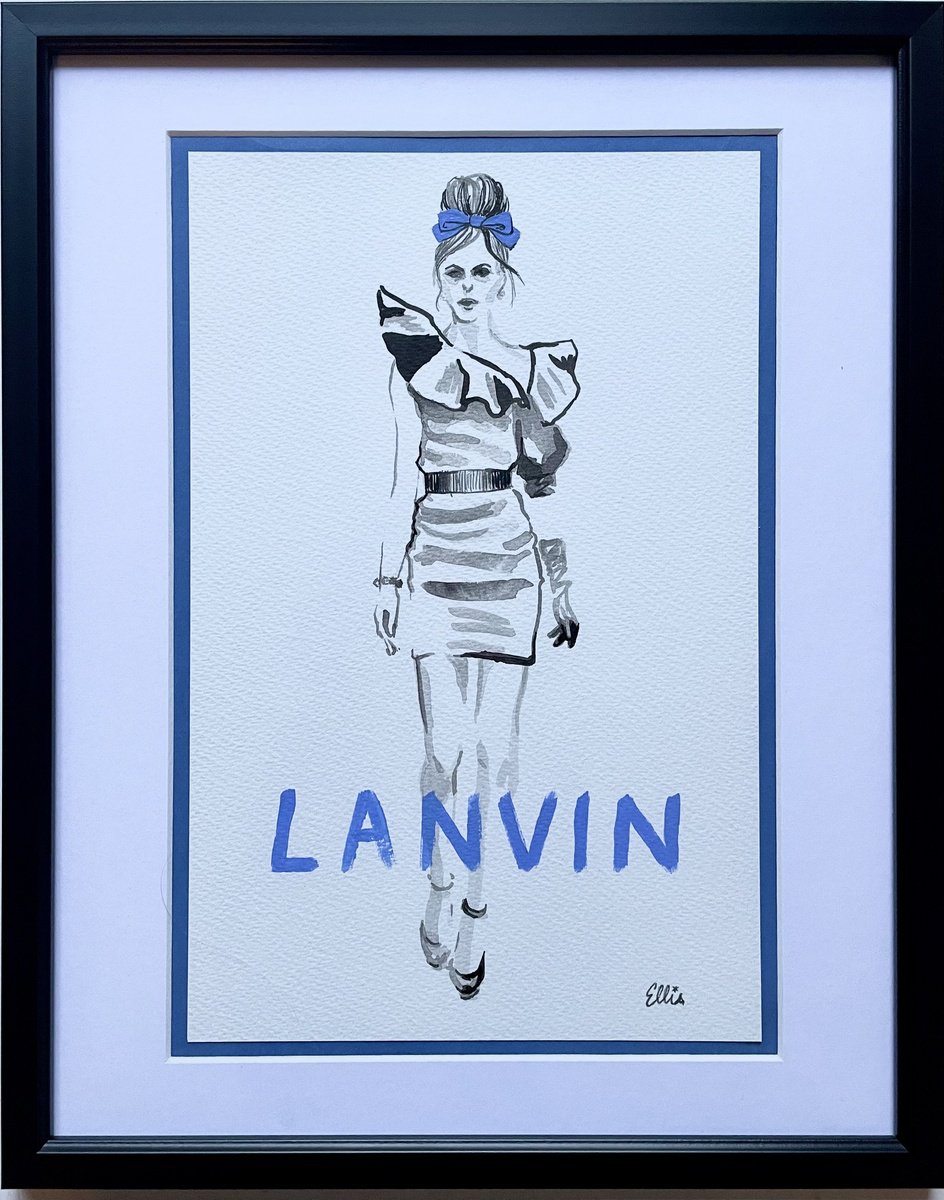 Lanvin - original fashion illustration by ellisartworks