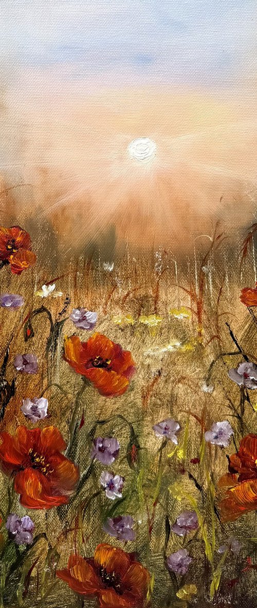 Red poppies by Tanja Frost
