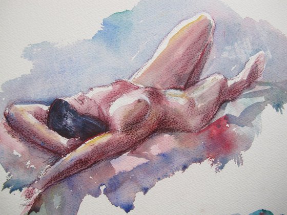 reclining female nudes