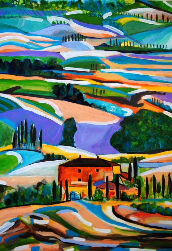 Landscape of Tuscany / 70 X 50 cm