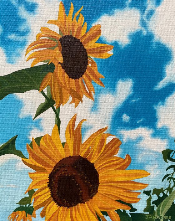 Three Sunflowers