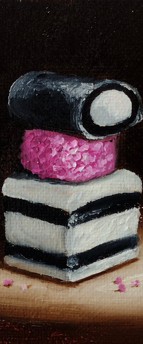 Little Liquorice Allsorts #5 still life by Jane Palmer Art