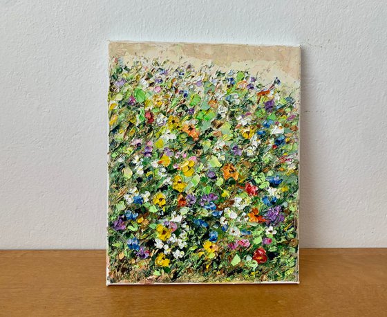 Colorful flowers meadow