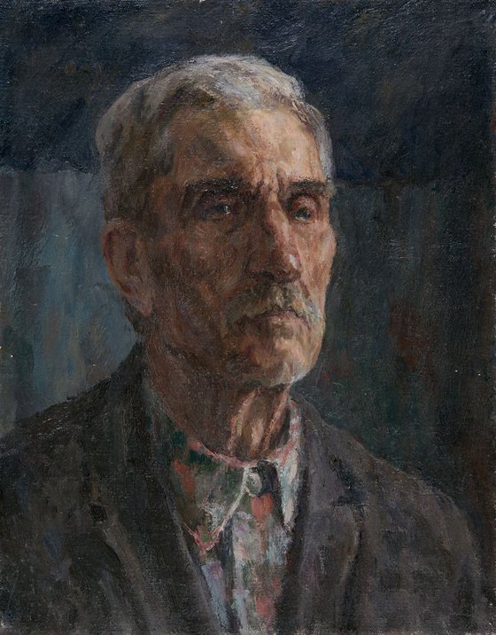 Portrait of a Gray Haired Man