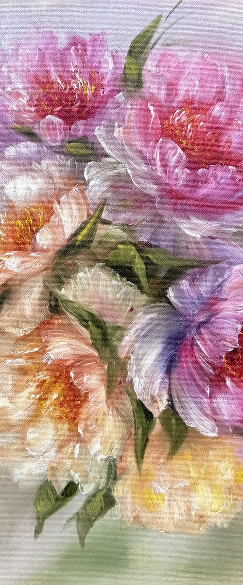 Magic peonies series - Romantic gift by Tanja Frost