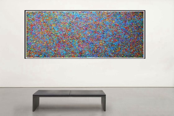 A large abstract painting