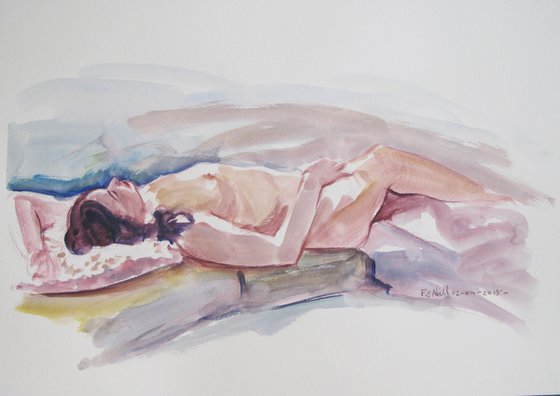 Reclining female nude