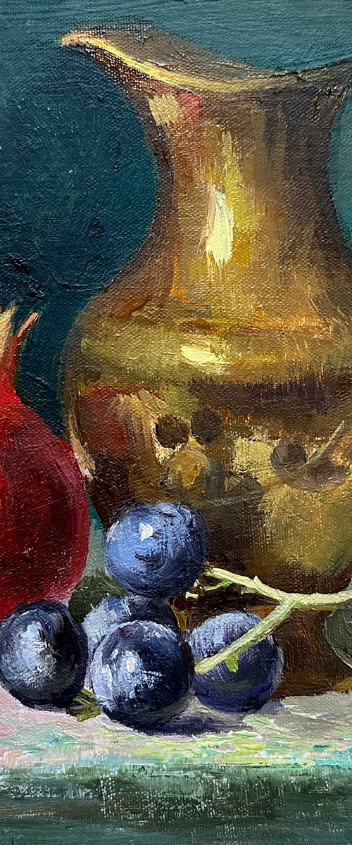 Still Life with Pomegrante by Ling Strube