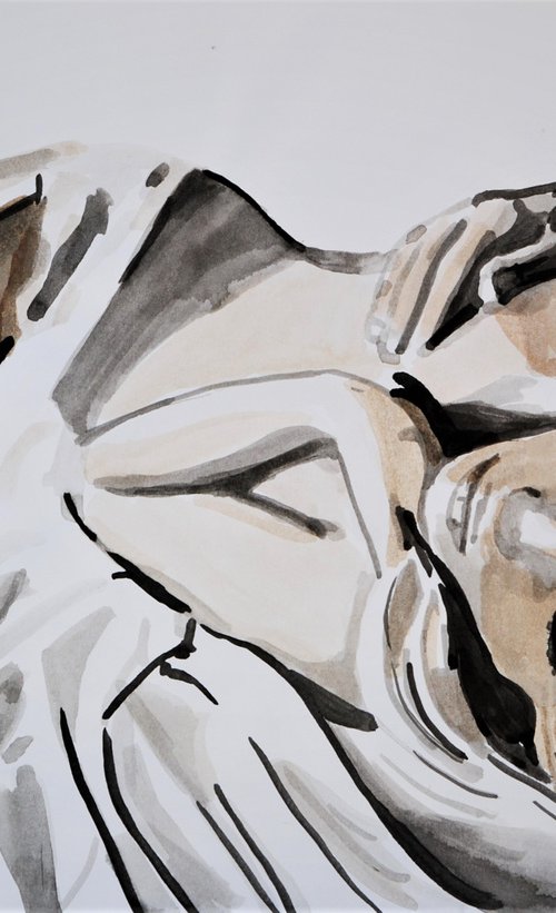 Nude #24 /42 x 29.7 cm by Alexandra Djokic