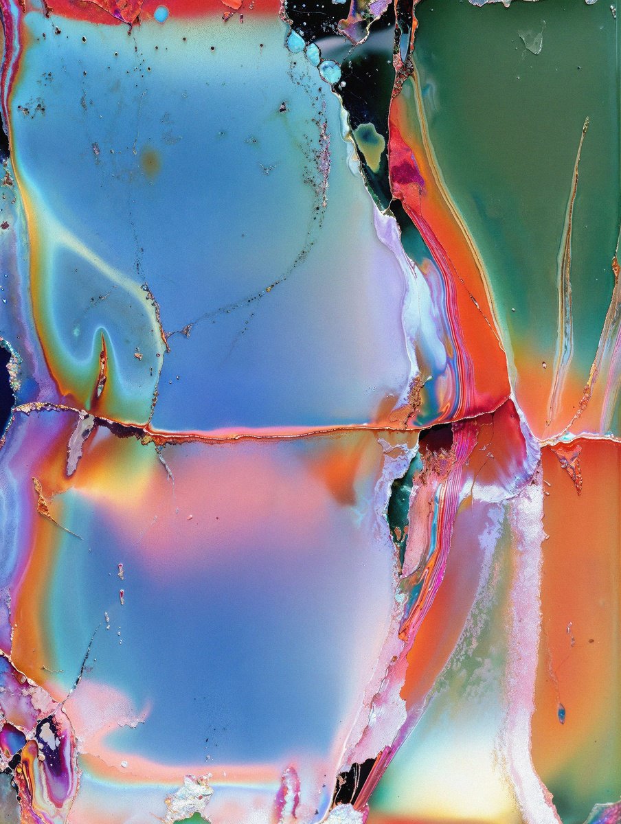 Impressionistic Abstract Photograph By Richard Gibson, 13 X 17", Burnt Iv, Original Artwork