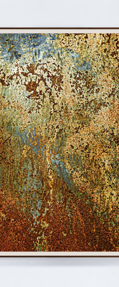 Rust on the wall by Lidiya Dmitrieva