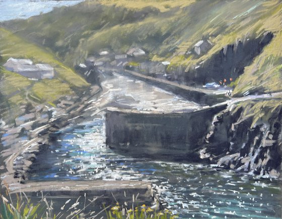 Boscastle, receding tide