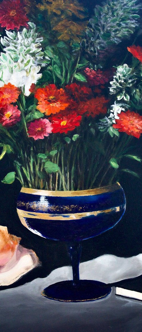 The Blue Compote by Gray Jacobik