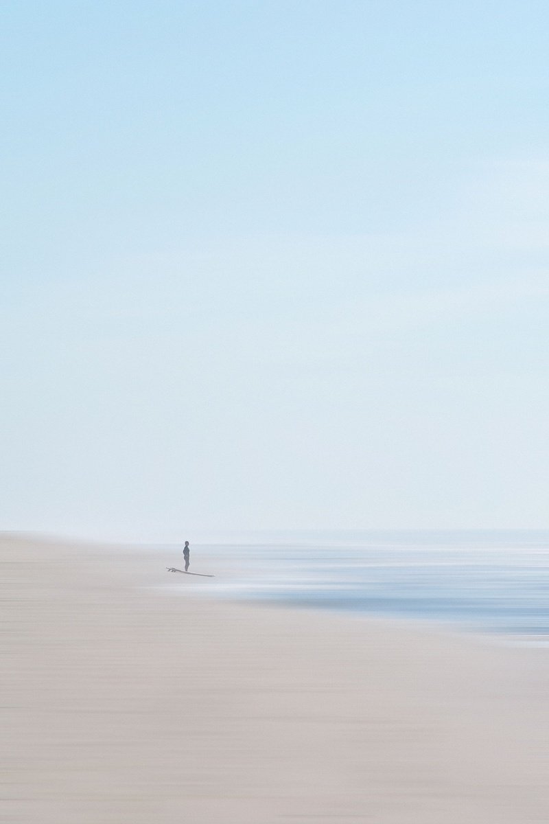 Impressionistic Landscape Photograph By Journey Gong, 40 X 60", Call Of The Sea, Original Artwork