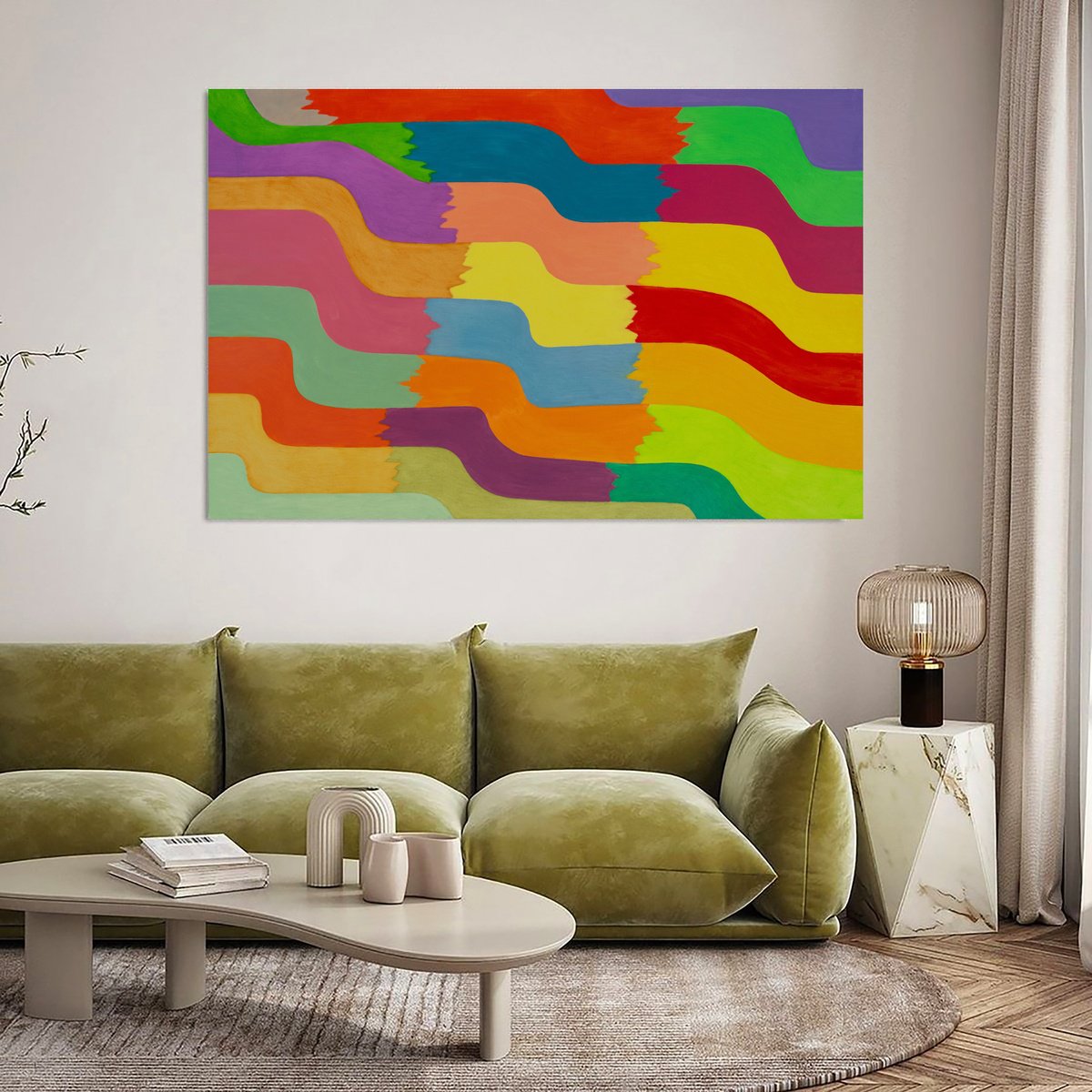 Expressive Oil Painting , Colour Expanse Xxi By Ivan Stoyanov, 59 X 39, Artwork For Sale On Artfinder