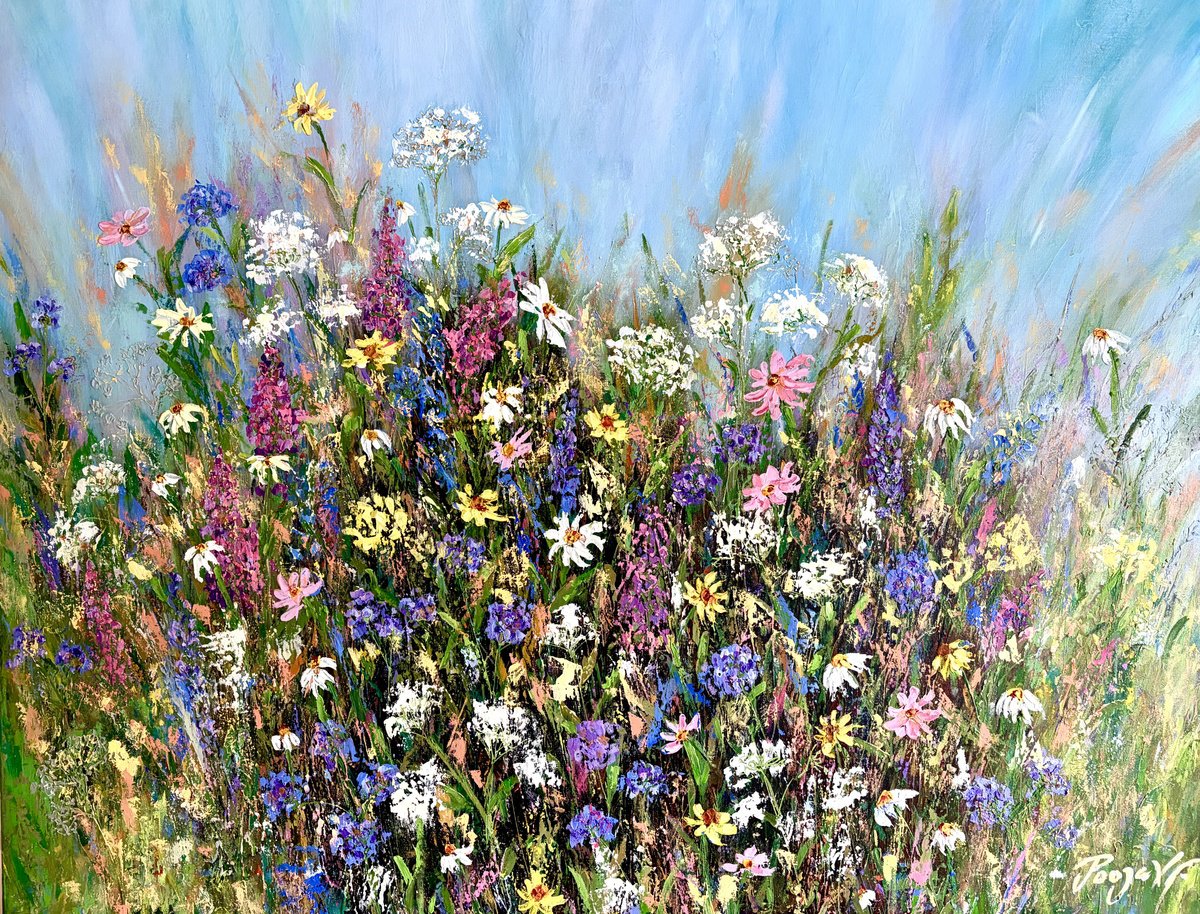 Forget Me Not By Pooja Verma, 39 X 31, Artwork For Sale On Artfinder