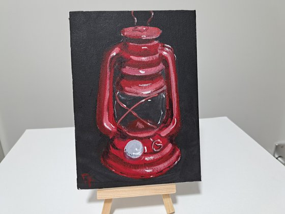 Old red lamp mini