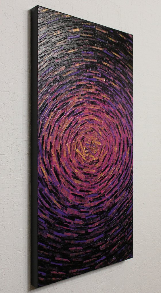 Fragmented Purple Gold Burst