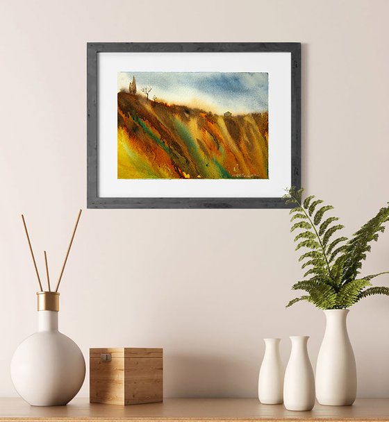 Abstract landscape Colored dunes