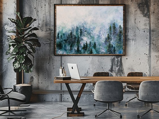 Forest Landscape Oil Painting