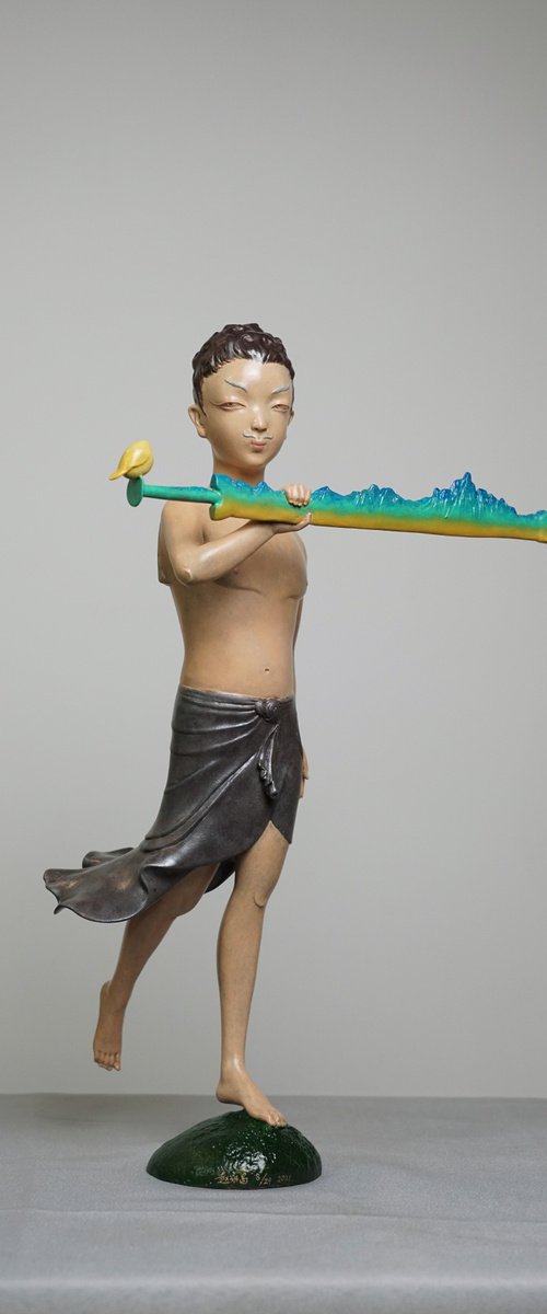 A graceful young man by Zhao Yongchang 赵永昌
