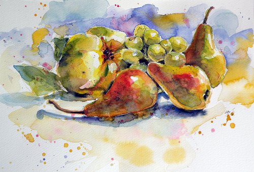 Still life with fruits by Kovács Anna Brigitta