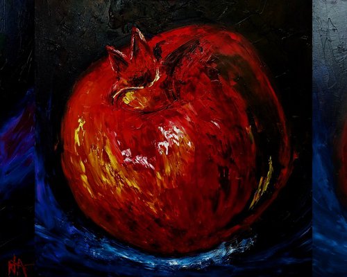 Pomegranates by Anastasiia Novitskaya