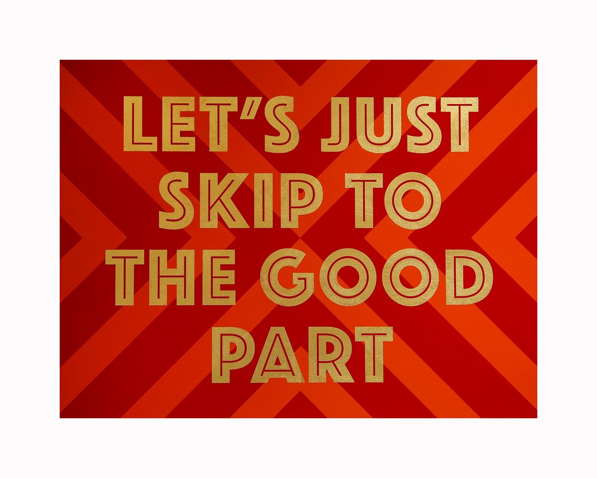 Abstract Screenprint By Aawatson, 20 X 16, Skip... (Red/Orange), Original Artwork